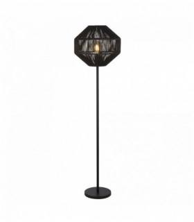 Lampada di vimini 1 litro, vimini nero