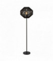 Wicker floor lamp 1 liter, black wicker