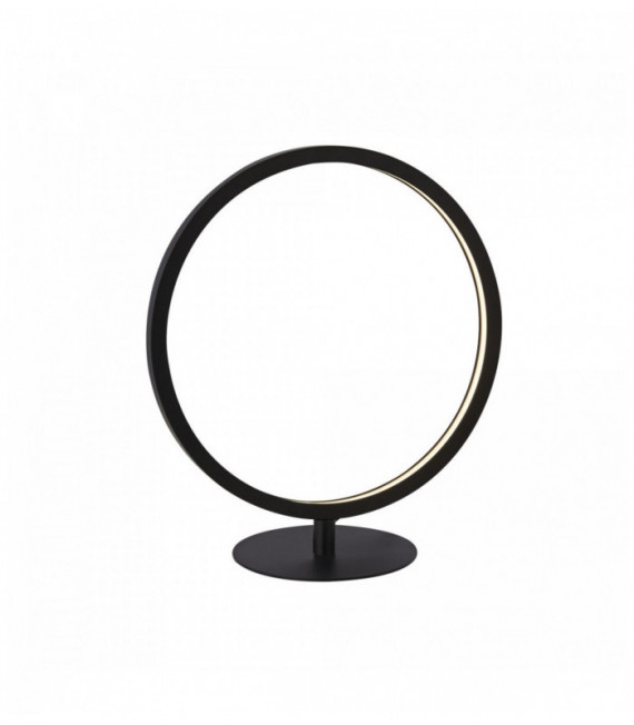 lampada da tavolo circo LED anello 1 fiala, nero opaco