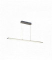 Suspension de barre de faisceau led - nickel satiné - 1000mm
