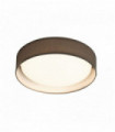 Plafonnier gianna 1 ampoule led abat-jour acrylique gris