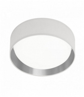 techo blanco Gianna 1 bulbo llevado de la sombra de acrílico / plata