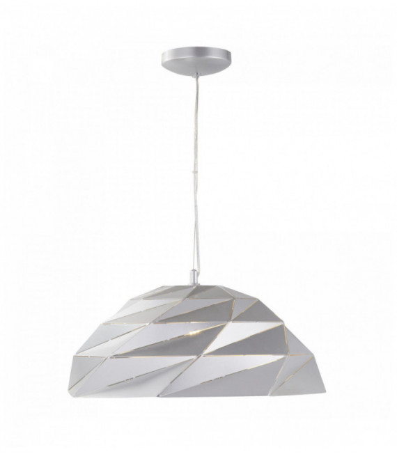 Suspension origami metallisches Silber Kuppel