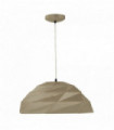 Metal origami dome pendant light