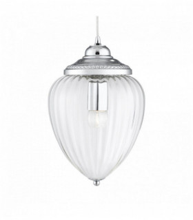 Multi drop pendant 9 bulbs chrome