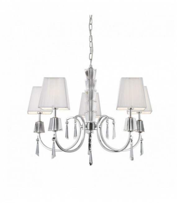 Portico pendant lamp cc / glass 5 bulbs - string shade