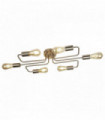 6-bulb satin silver circuit ceiling light