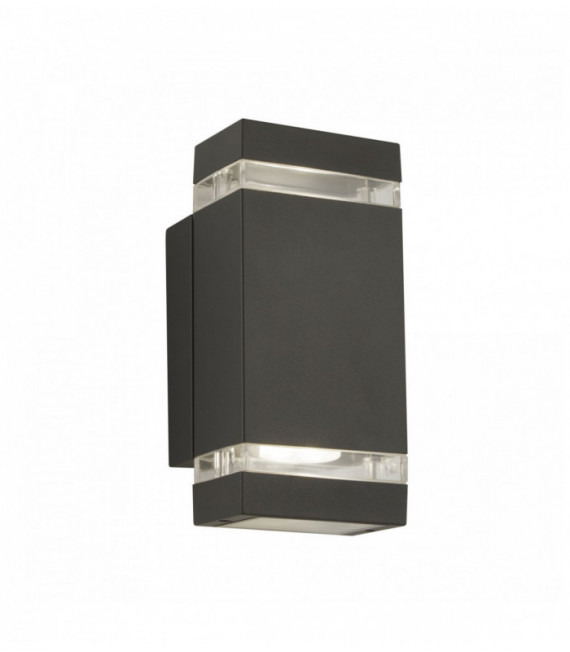 fuera de LED de luz, de la pared del difusor alto-bajo soporte transparente gris