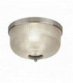 Bistro ii 2-light satin silver ceiling light