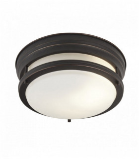Decken edinburgh 2 braun-Lampen mit Opalglas. ip44