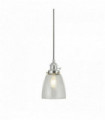 Suspension island 1 ampoule support aluminium verre transparent