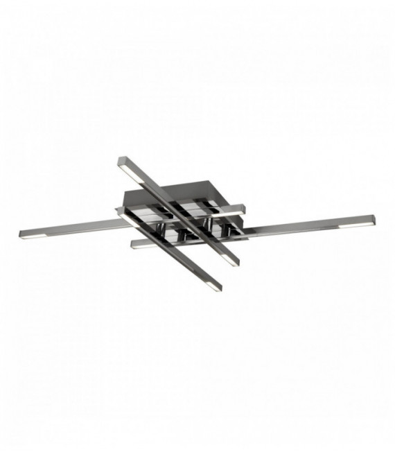 Ceiling light 4 lattice arms with frosted glass - led