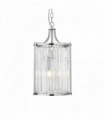 Victoria pendant light 2 chrome bulbs with crystal glass