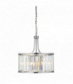 Victoria suspension 5 lights chrome with crystal glass
