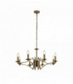 Suspension ascot 8 ampoules  laiton antique