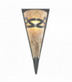 Brown wall washer wall light - scavo glass