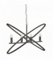 Hoopla pendant light 4 tin bulbs