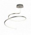 Satin silver magic led swirl ceiling light