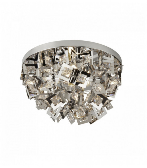 Ceiling light nova 4 lights chrome / transparent