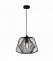 Suspension bell cage 1 ampoule cage - noir mat