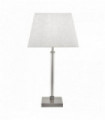 Lampe de table siena avec cadre cyclinder transparent - nickel satiné