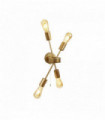 Alpha 4-light matte gold wall light