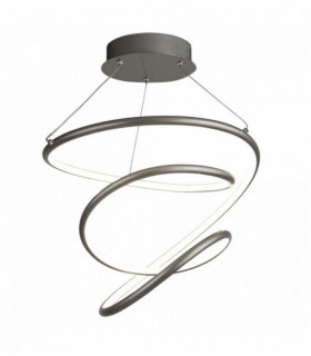 Suspension led magique argent satiné