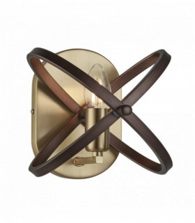 trambusto parete lampadina 1 bronzo