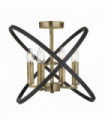 Ceiling light hoopla 4 bronze bulbs