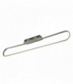 Plafonnier ovale magic led  argent satiné