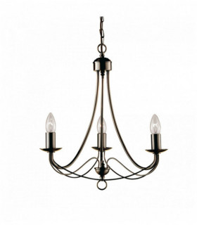maypole sospensione 3 lampadine montaggio ottone