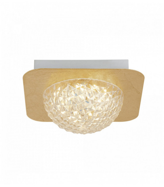 Quadratische Decken LED 1 Liter celestia - Gold mit transparentem Acrylglas