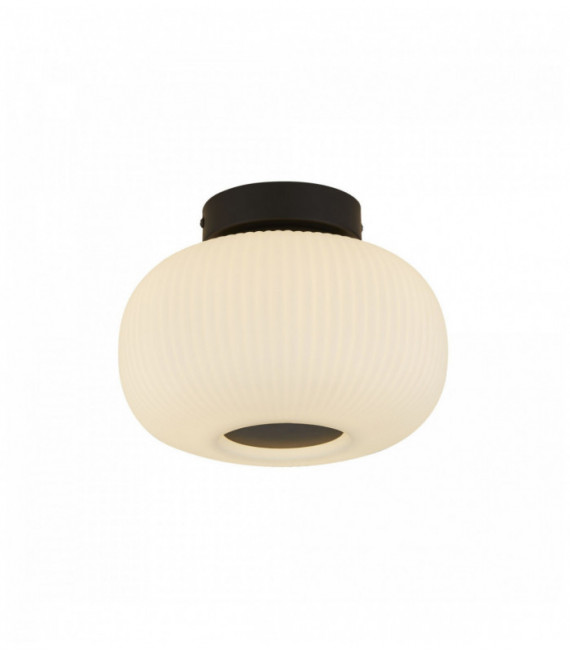 lumina soffitto soffitto 1 fiala con costine vetro smerigliato