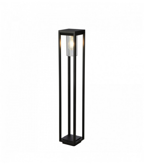 Outdoor pole 1 bulb - 900 mm, black with transparent diffuser