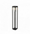 Outdoor pole 1 bulb - 900 mm, black with transparent diffuser