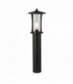 Pagoda outdoor pole 1 bulb height 730 mm - black with transparent glass