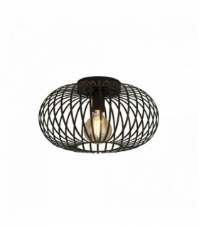 Suspensión Avery 1 bombilla de techo descapotable negro semi mate