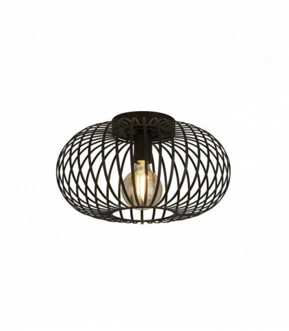Suspensión Avery 1 bombilla de techo descapotable negro semi mate