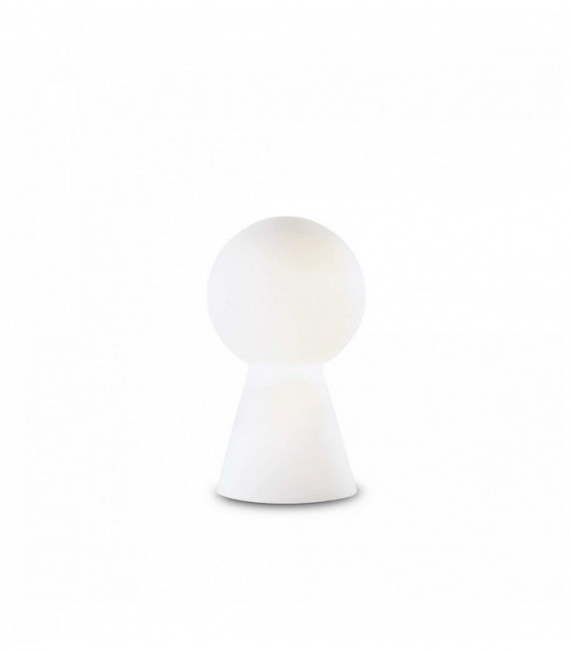 Lámpara de mesa BIRILLO blanca 1 bombilla Diámetro 24 Cm