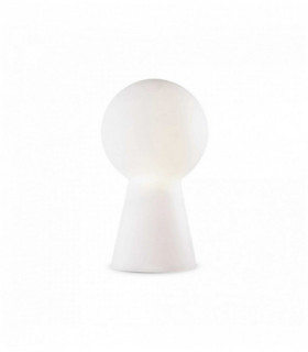 Weiße BIRILLO Tischlampe 1 Glühlampe Durchmesser 28 cm