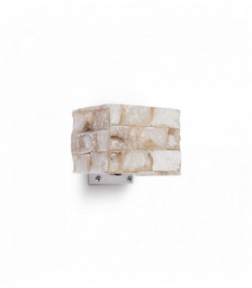 CARRARA Alabastre Wandleuchte 1 Glühbirne