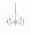 CORTE antique white pendant light 5 bulbs