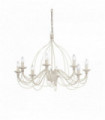 CORTE antique white pendant light 8 bulbs