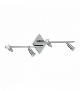 ALFA Nickel ceiling light 4 bulbs