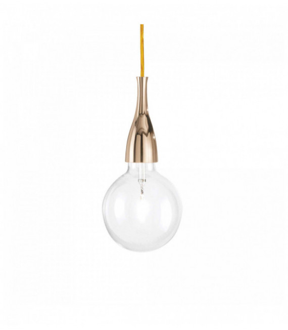 Gold Pendelleuchte MINIMAL 1 Glühbirne