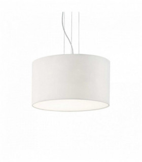 WHEEL white pendant lamp 5 bulbs