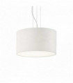 WHEEL white pendant lamp 5 bulbs