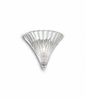 SANTA Applique trasparente 1 lampadina Larghezza 33 Cm