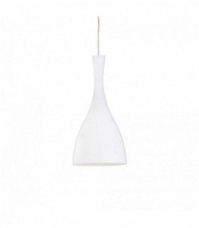 White pendant lamp OLIMPIA 1 bulb