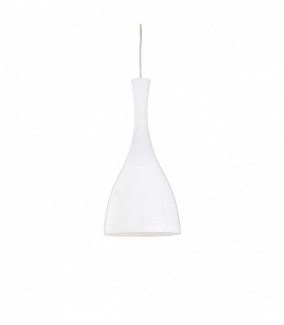 White pendant lamp OLIMPIA 1 bulb
